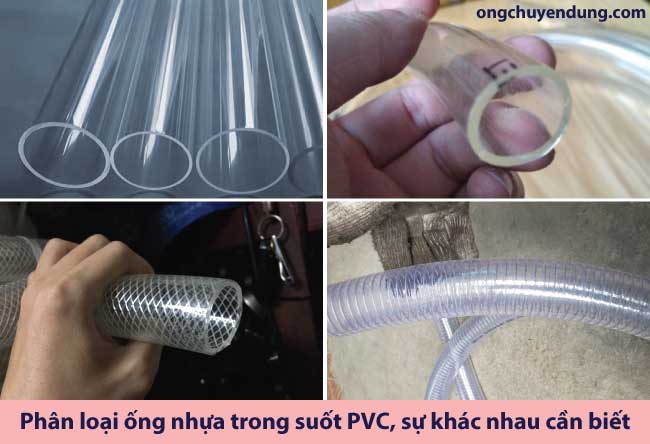 Phân loại ống nhựa trong suốt PVC, sự khác nhau cần biết